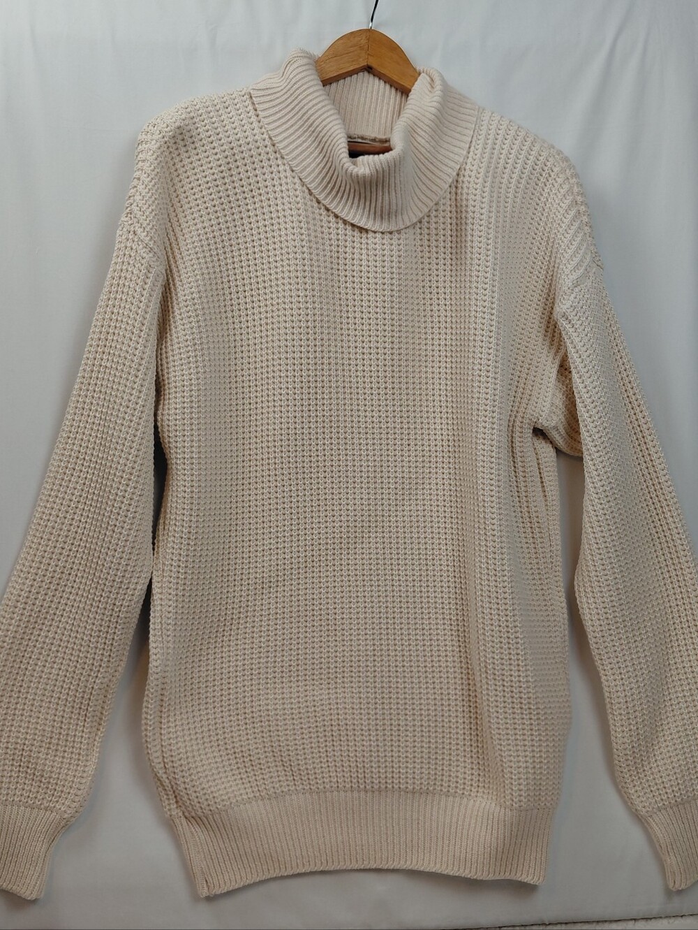 Orvis Submariner Sweater Men's Sizec Large Cream Midweight Classic Shaker Knit